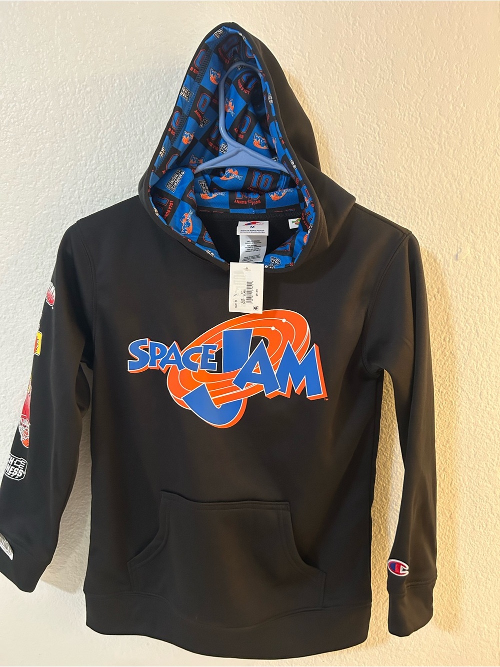 NWT Champion Youth Space Jam March Madness Hoodie - Size M (10/12)